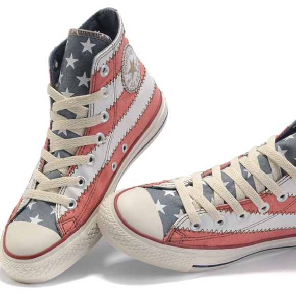 Converse Shoes - Converse American Flag Hi-Tops